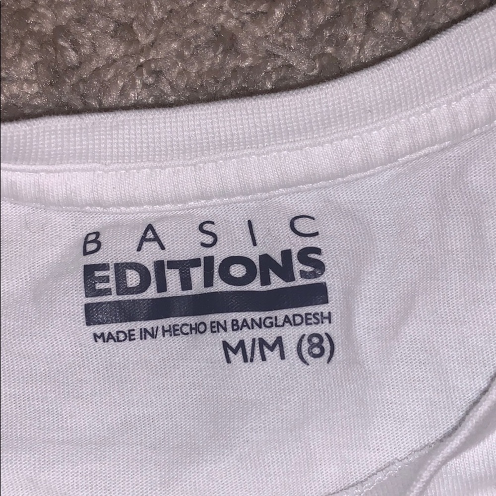 2 basic editions white tee bundle - Picture 2 of 2